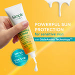 Buy Simple Hydrating UV Fluid SPF 50 PA++++ | Hyaluronic Acid | Sunscreen for dry & sensitive skin, 40 ml - Purplle