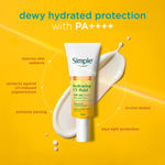 Buy Simple Hydrating UV Fluid SPF 50 PA++++ | Hyaluronic Acid | Sunscreen for dry & sensitive skin, 40 ml - Purplle