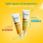 Buy Simple Hydrating UV Fluid SPF 50 PA++++ | Hyaluronic Acid | Sunscreen for dry & sensitive skin, 40 ml - Purplle