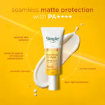 Buy Simple Mattifying UV Fluid SPF 50 PA++++ with Niacinamide| Sunscreen for oily & sensitive skin, 40 ml - Purplle