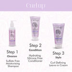 Buy Curlup Curl care bundle with Shampoo , Conditioner & Cream Combo of 3 - Purplle