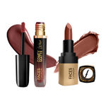 Buy FACES CANADA Comfy Matte Wow Liquid Lipstick - Cocoa Crush 07 (3.8ml) & Comfy Matte Velvet Touch Lipstick - Cocoa Truffle 06 (4.2g)| One Swipe Application | Highly Pigmented |Hydrating Lips | Smooth Application - Purplle