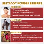 Buy Mystiq Living Beetroot Powder for Hair Mask, Hair Growth, Beet Root Powder for Face Pack and Lips | 100% Natural and Organic | Pure & High Natural Antioxidants | Boost Energy | Additive Free and Pesticides 100 gm each (pack of 2) - Purplle