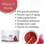 Buy Mystiq Living Beetroot Powder for Hair Mask, Hair Growth, Beet Root Powder for Face Pack and Lips | 100% Natural and Organic | Pure & High Natural Antioxidants | Boost Energy | Additive Free and Pesticides 100 gm each (pack of 2) - Purplle