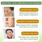 Buy Mystiq Living Tan Removal Face Scrub (100 gm) & Face Pack Green Coffee Blemish Clear (100 gm) with Kojic Acid, Anti Pigmentation, Dark Spot Removal, De tan Exfoliate Dead Skin and Blackheads , Skin Brightening & Glowing Skin For Women & Men (Combo of 2) - Purplle