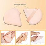 Buy Rhe Cosmetics Triangle Pizza Powder Puff & Makeup Blender Sponge - Skin (10 gm) - Purplle