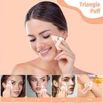 Buy Rhe Cosmetics Triangle Pizza Powder Puff & Makeup Blender Sponge - Skin (10 gm) - Purplle
