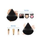 Buy Rhe Cosmetics Mini Triangle Pizza Powder Puff & Makeup Blender Sponge - Black (10 gm) - Purplle