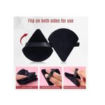 Buy Rhe Cosmetics Mini Triangle Pizza Powder Puff & Makeup Blender Sponge - Black (10 gm) - Purplle
