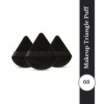 Buy Makeup By Siti Triangle Pizza Powder Puff & Makeup Blender Sponge - Black (10 gm) - Purplle