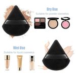 Buy Makeup By Siti Triangle Pizza Powder Puff & Makeup Blender Sponge - Black 1 PC - Purplle