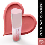 Buy FACES CANADA Cloud Love Liquid Blush - Heart Strings 01, 5 ml | Sun-Kissed Peachy Look | Long Lasting | Blends Easily | Blurred Matte Effect | Lightweight | Natural Tint | Cushion Applicator | Niacinamide Infused - Purplle