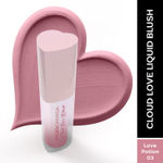Buy FACES CANADA Cloud Love Liquid Blush - Love Potion 03, 5 ml | Soft Rosy Look | Long Lasting | Blends Easily | Blurred Matte Effect | Lightweight | Natural Tint | Cushion Applicator | Niacinamide Infused - Purplle