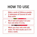 Buy TQS 100% Natural & Organic Hibiscus Powder- 100 gm - Purplle