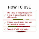 Buy TQS 100% Natural & Pure Rose Petal Powder 100 gm - Purplle