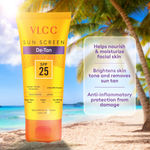 Buy VLCC Anti Tan Sun Screen Lotion SPF 25 with Lemon Sun Defense (150 ml) Buy 1 Get 1 Free - Purplle