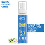 Buy Aravi Organic Body Sunscreen Spray with SPF 50 PA++++ | Provides UVA & UVB Protection | Non-Greasy, Lightweight & Fast Absorbing | Broad Spectrum Sun Protection & Hydration | Sutable for All Skin Types – 100 ml - Purplle