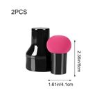 Buy Mepoint Makeup Sponges Mushroom Makeup Blending Sponges with Handles Cases PACK OF 1 Colour May Vary - Purplle