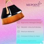 Buy Mepoint Professional Foundation Brush with makeup sponge Flawless Application for Liquid, Powder & Cream Cosmetic (Color May Vary) 2 Pcs - Purplle