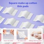 Buy Mepoint Makeup Cotton Pads (500pcs) - Natural, Double-Sided, Water-Saving, Soft & Gentle Facial & Eye Makeup Remover Pads 1 pcs - Purplle