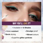 Buy Hilary Rhoda Showstopper Eyeliner | Smudge-proof Eyeliner | Metallic Glitter Eyeliner | Water-Resistant Eyeliner | 5 ml (Sea Shine Blue - Shade 08) - Purplle