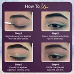 Buy Hilary Rhoda Showstopper Eyeliner | Smudge-proof Eyeliner | Metallic Glitter Eyeliner | Water-Resistant Eyeliner | 5 ml (Sea Shine Blue - Shade 08) - Purplle