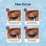 Buy Hilary Rhoda Showstopper Eyeliner | Smudge-proof Eyeliner | Metallic Glitter Eyeliner | Water-Resistant Eyeliner | 5 ml (Sea Shine Blue - Shade 08) - Purplle