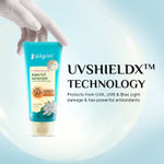 Buy Pilgrim 1% Hyaluronic Acid Sunscreen Gel With SPF 50+++, 50 gm, with Korean White Lotus, Light Aqua Gel Forumla, No White-Cast for UVA/B Rays & Blue Light Protection, for All Skin Types - Purplle