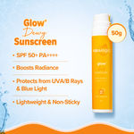 Buy Aqualogica Glow+ Dewy Sunscreen with Papaya & Vitamin C - SPF 50 PA++++ for UVA/B protection 50 gm + Aqualogica Glow+ Hydra Gel Moisturizer with Vitamin C & Papaya - 200 gm, Combo of 2 - Purplle
