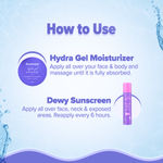 Buy Aqualogica Illuminate + Hydra Gel Moisturizer with Wild Berries & Alpha Arbutin - 200 gm + Aqualogica Illuminate+ Dewy Sunscreen SPF 50+ PA++++ with Wild Berries & Alpha Arbutin - 50 gm, Combo of 2 - Purplle