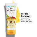 Buy Mamaearth Ubtan Cleanse & Sun-Protect Glow Combo 2: Ubtan Face Wash with Turmeric (100 ml) + Vitamin C Daily Glow Sunscreen (50 gm) - Purplle