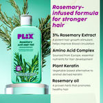 Buy PLIX - THE PLANT FIX Rosemary Advanced Anti HairFall Shampoo for Decreases Hair Fall & Breakage - 200 ml | All Hair Types | Men & Women | Sulphate & Paraben Free - Purplle