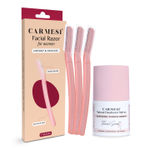 Buy Carmesi Facial Razor - Pack of 3 & Underarm Roll On Deodorant for Women - Floral Sunset (50 ml) | Instant & Painless Hair Removal | For Fresh Underarms All Day - Combo of 4 - Purplle