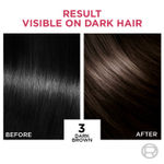 Buy L'Oreal Paris Permanent Hair Colour, Radiant At-Home Hair Colour with up to 100% Grey Coverage, Pro-Keratin, Up to 8 Weeks of Colour, Excellence Creme, 3 Darkest Brown, 72 ml + 100 gm - Purplle