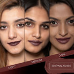 Buy FACES CANADA Weightless Matte Lipstick - Brown Ashes 25 (Brown), 4.5 gm | Highly Pigmented Lip Color | Smooth One Stroke Glide | Moisturizes & Hydrates Lips | Vitamin E, Jojoba & Almond Oil Enriched - Purplle