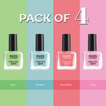 Buy FACES CANADA Ultime Pro Splash Mini Combo - Pastel Paradise, 20 ml | Quick Drying | Glossy Finish | Long Lasting | No Chip Formula | High Shine Nail Polish For Women | No Harmful Chemicals - Purplle