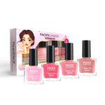 Buy FACES CANADA Ultime Pro Splash Mini Combo - Pink Pop, 20 ml | Quick Drying | Glossy Finish | Long Lasting | No Chip Formula | High Shine Nail Polish For Women | No Harmful Chemicals - Purplle