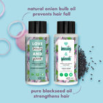 Buy Love Beauty Planet Onion, Black Seed & Patchouli Hairfall Control Shampoo & Conditioner, 200 ml - Purplle
