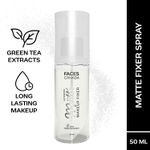 Buy FACES CANADA Ultime Pro Matte Makeup Fixer Mini, 50 ml | Long Lasting Makeup Setting Spray | Keeps Makeup Intact | Flawless Matte Finish | Hydrates, Soothes & Refreshes Skin | Non Drying & Controls Oil - Purplle