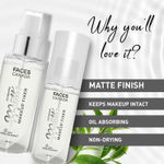 Buy FACES CANADA Ultime Pro Matte Makeup Fixer Mini, 50 ml | Long Lasting Makeup Setting Spray | Keeps Makeup Intact | Flawless Matte Finish | Hydrates, Soothes & Refreshes Skin | Non Drying & Controls Oil - Purplle