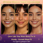 Buy FACES CANADA Strobe CC Tint - Sunset Glaze 02, 27 ml | 5-in-1 Serum + Moisturizer + Primer + BB/CC Cream + Strobe Cream | Lightweight | Radiant Dewy Glass Skin Glow | Niacinamide & Hyaluronic Acid | For Light to Medium Skin - Purplle