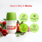 Buy Good Vibes Fresh Care Rosehip Underarm Roll On – Floral Fresh | Brightening, Soothing & Hydrating | Alcohol-Free, Aluminium-Free | Odour & Sweat Protection | Stain-Free Deodorant Roll-On | Gentle on Sensitive Skin – 50 ml - Purplle