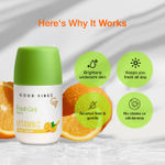Buy Good Vibes Fresh Care Vitamin C Underarm Roll On – Fresh Tangerine | 95% Natural Formula | Brightening & Odour Control | Alcohol-Free & Aluminium-Free | Hydrating & Stain-Free Deodorant | Gentle on Sensitive Skin – 50 ml - Purplle