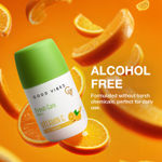 Buy Good Vibes Fresh Care Vitamin C Underarm Roll On – Fresh Tangerine | 95% Natural Formula | Brightening & Odour Control | Alcohol-Free & Aluminium-Free | Hydrating & Stain-Free Deodorant | Gentle on Sensitive Skin – 50 ml - Purplle