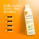 Buy Moha Sunscreen Spray Spf 50 Body Sunscreen Spray Waterproof Lightweight Uva+Uvb Protection, No White Cast, Broad Spectrum Pa+++, For Women & Men, Spray Sunscreen for face & Body, 170 gm - Purplle