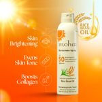 Buy Moha Sunscreen Spray Spf 50 Body Sunscreen Spray Waterproof Lightweight Uva+Uvb Protection, No White Cast, Broad Spectrum Pa+++, For Women & Men, Spray Sunscreen for face & Body, 170 gm - Purplle