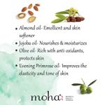 Buy Moha Rejuvenating Massage Oil For Glow And Smooth Skin With Almond Olive And Jojoba Oil 200 ml - Purplle