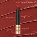 Buy Glam 21 Adore Matte Lipstick - Silk Nude - 3.5 gm, Intense Color Smudgeproof Long Lasting Lipstick UP TO 12 Hour Stay - Purplle