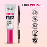 Buy Glam 21 Micro Blading Eyebrow Pencil - Brown & Brow Grip Clear Gel -12.3 gm - Purplle