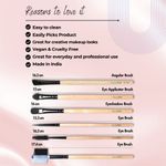 Buy Allure Classic Eye brush Combo Set of 6 - Purplle